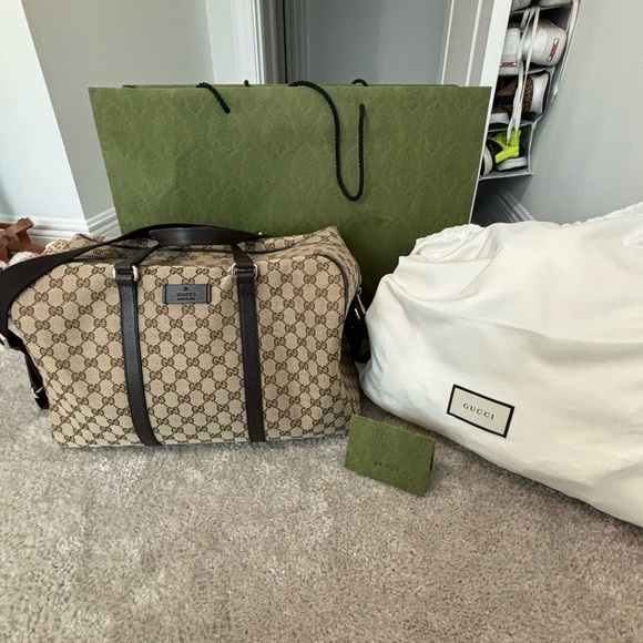Gucci Monogram Carry On Duffle Bag - Picture 1 of 5